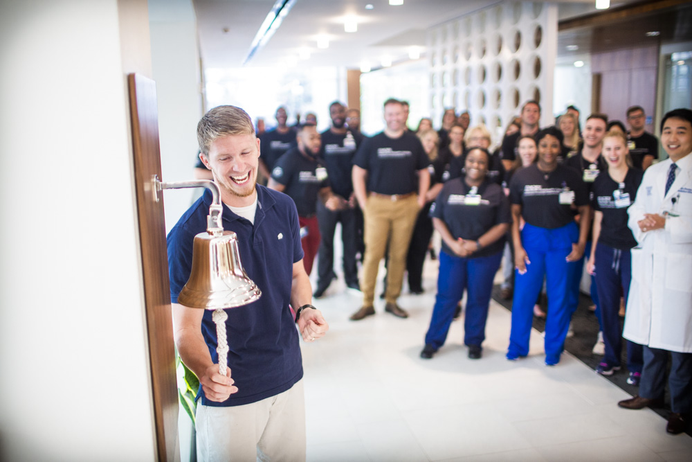 Winship Proton Center Patient Rings Bell