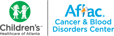 Logo for Children's Healthcare of Atlanta and Alfac Cancer & Blood Disorders Center